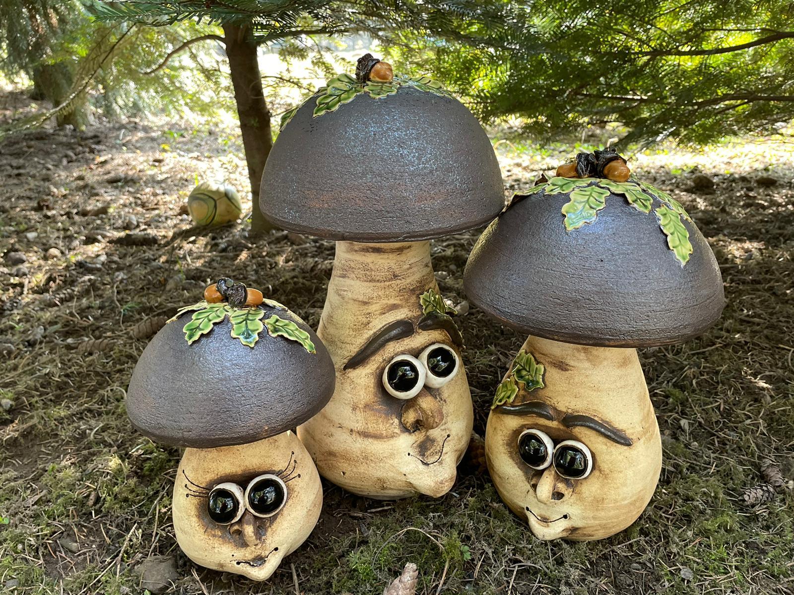 Hřib s barevnými duby 40 cm 