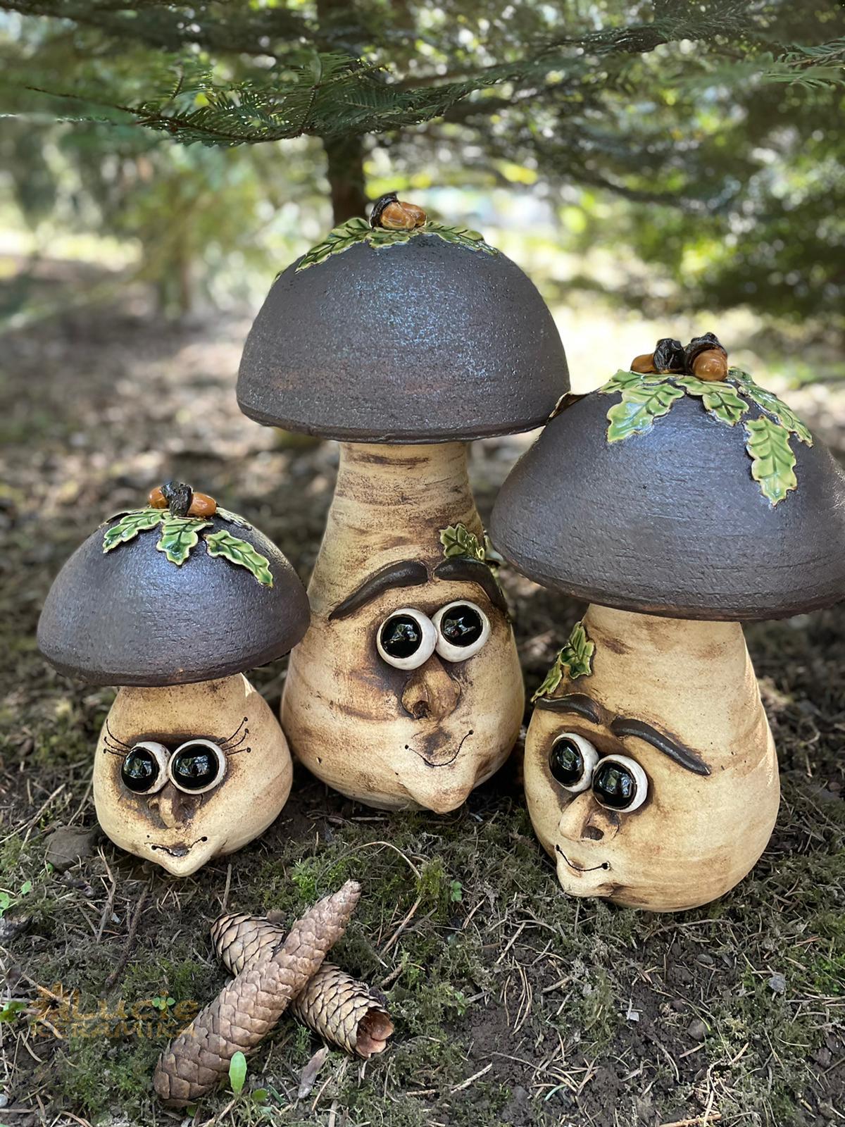 Hřib s barevnými duby 20 cm 