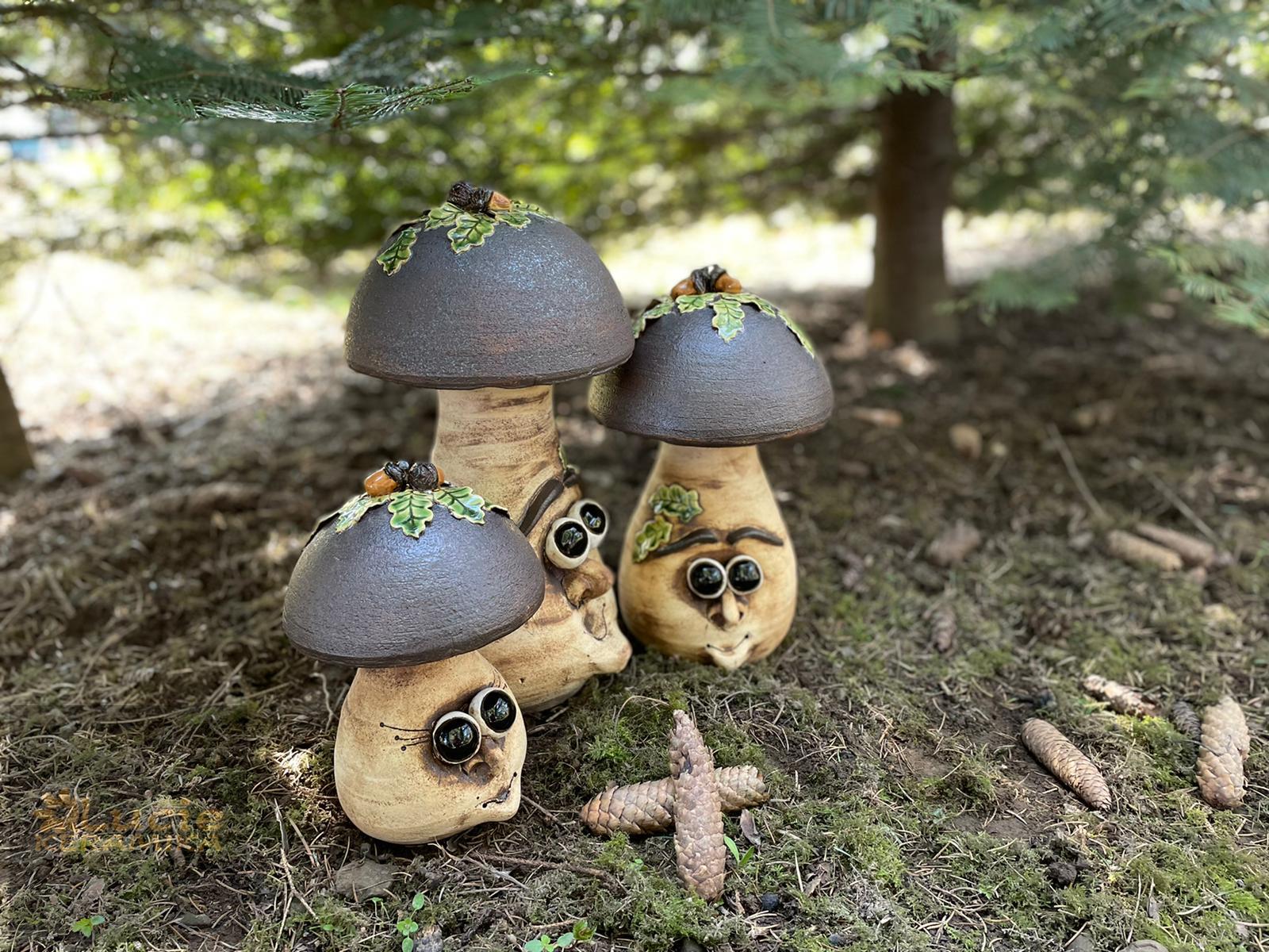 Hřib s barevnými duby 30 cm 