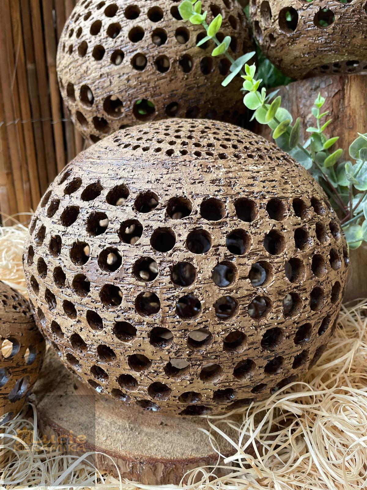 Koule na svíčku 20 cm,  výřez kolečka