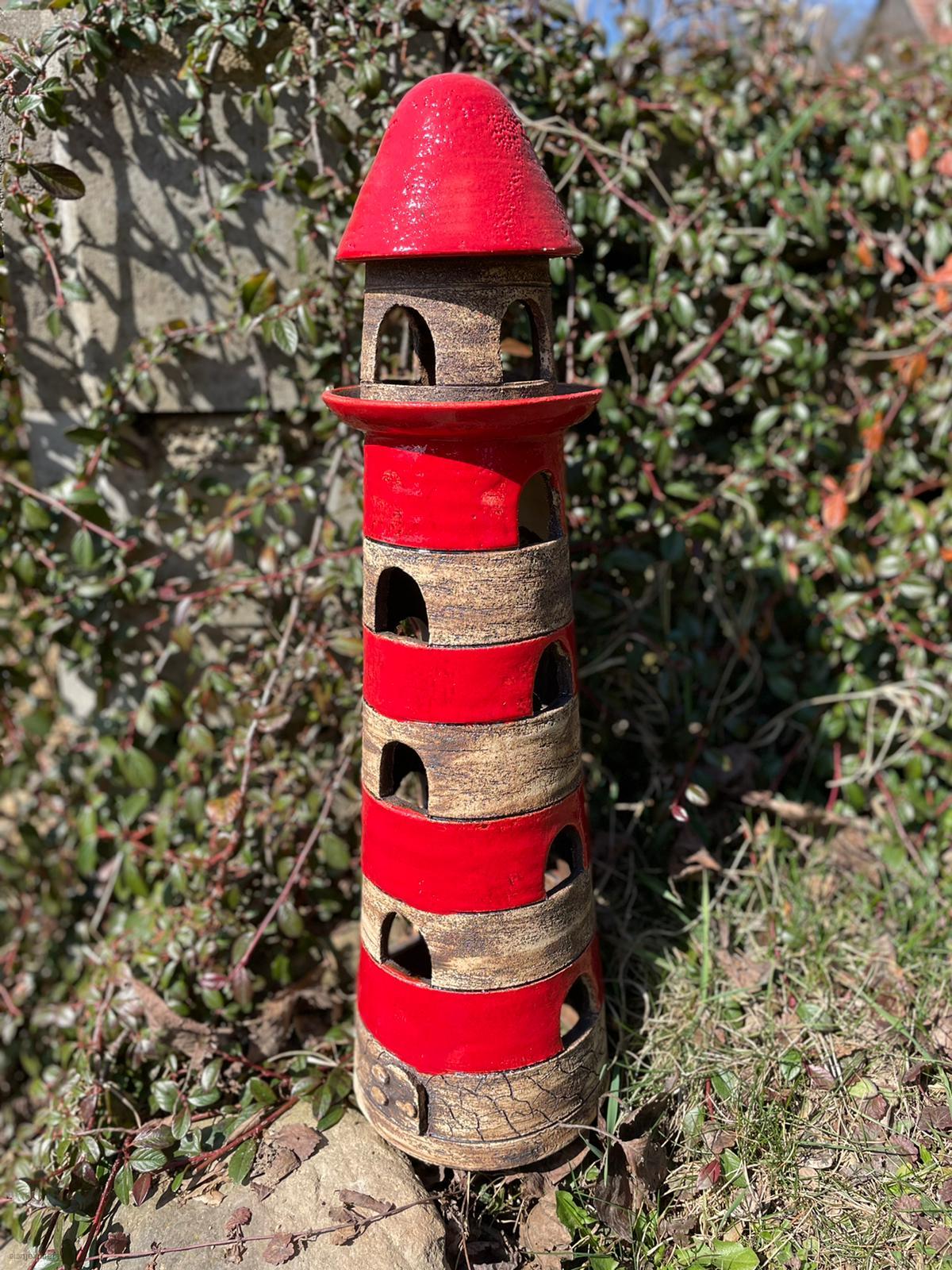 Maják červený 50 cm