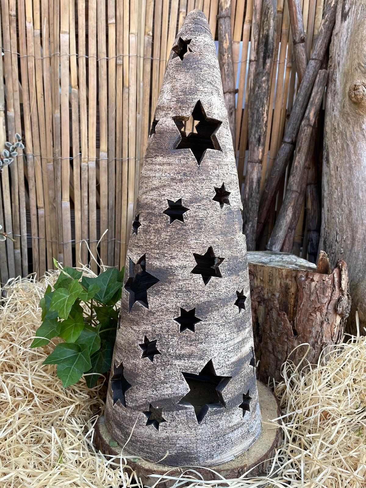 Jehlan 30 cm výřez hvězdy