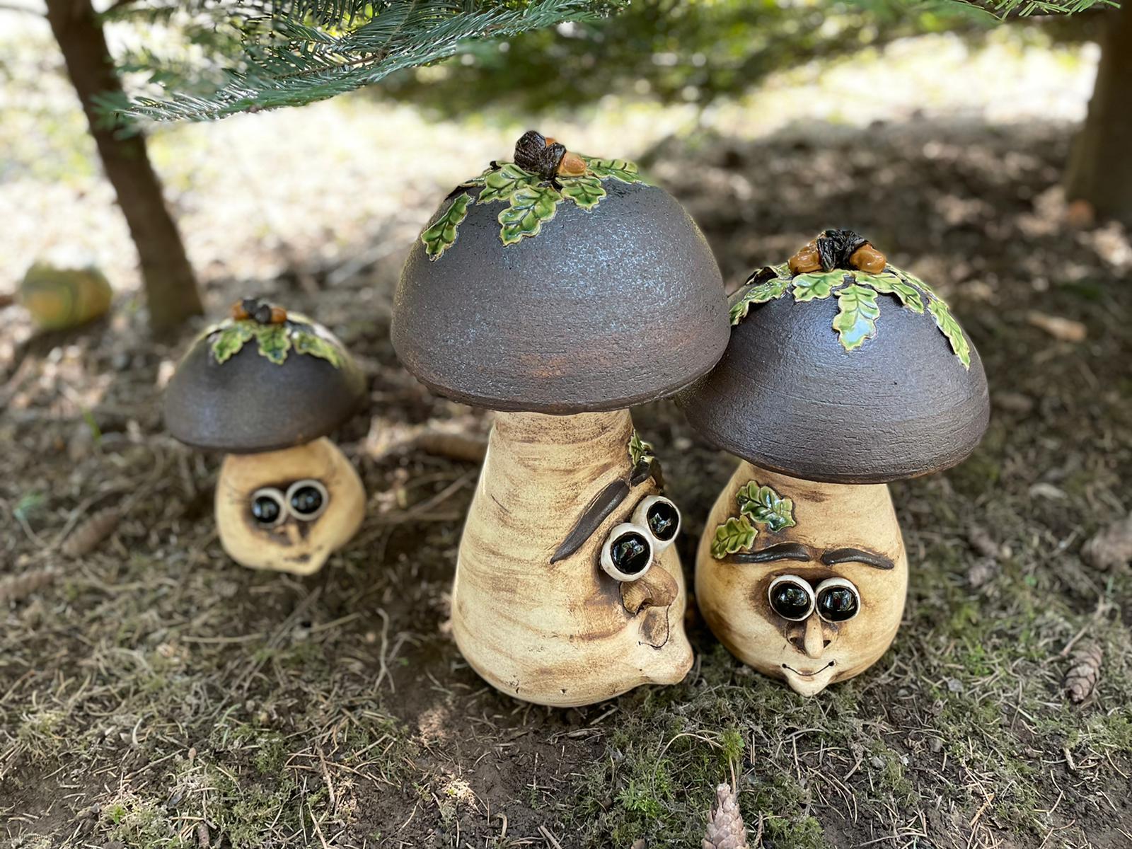 Hřib s barevnými duby 20 cm 